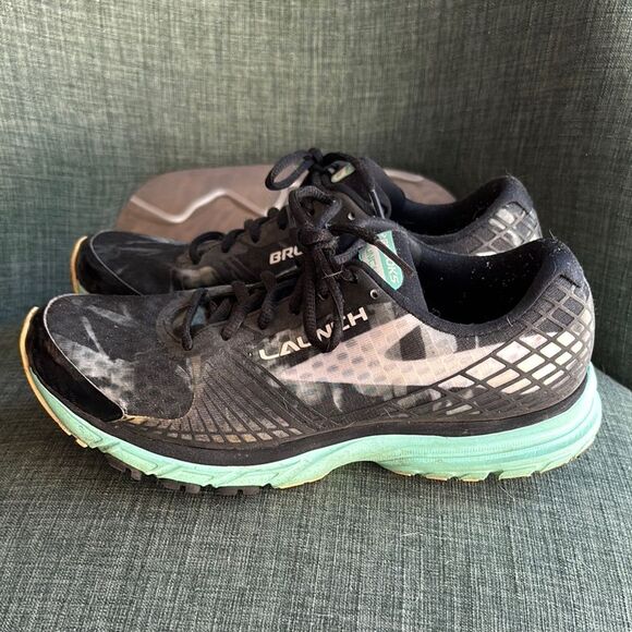 Brooks Launch 3 Women Size 8.5 Ice Mint/Black Running Shoes Sneakers comfort GUC - Picture 1 of 10
